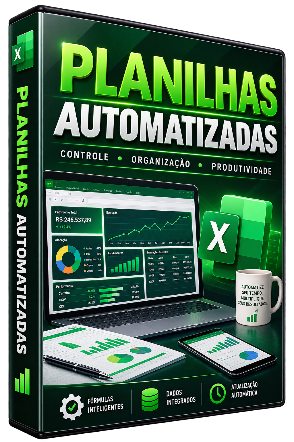 Capa do ebook 10 Prompts para Analisar Ações